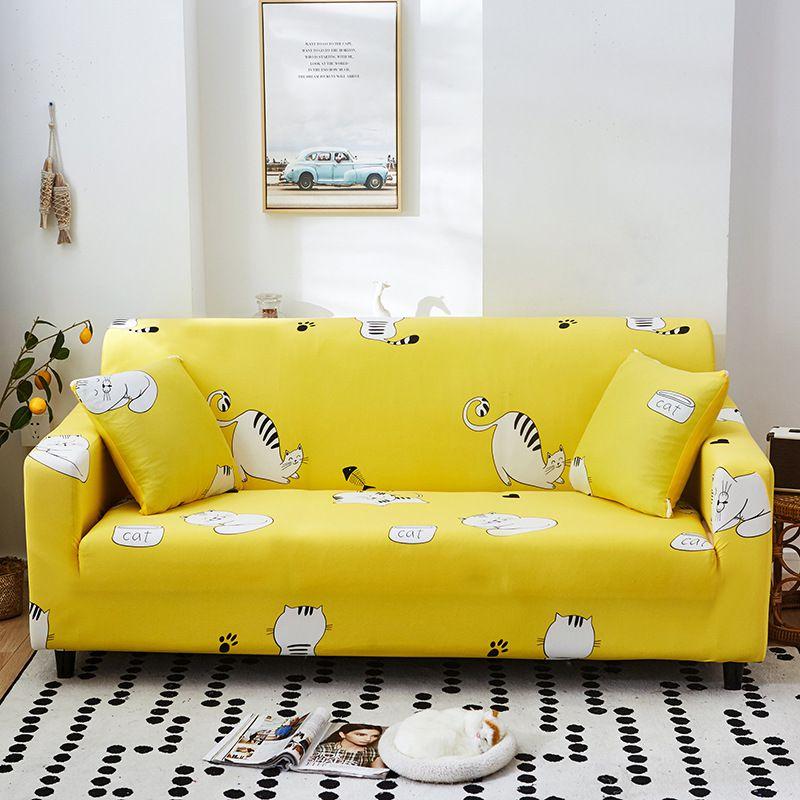 Стильный и мягкий эластичный чехол для дивана в гостиную Funda Couch Case с отличной эластичностью