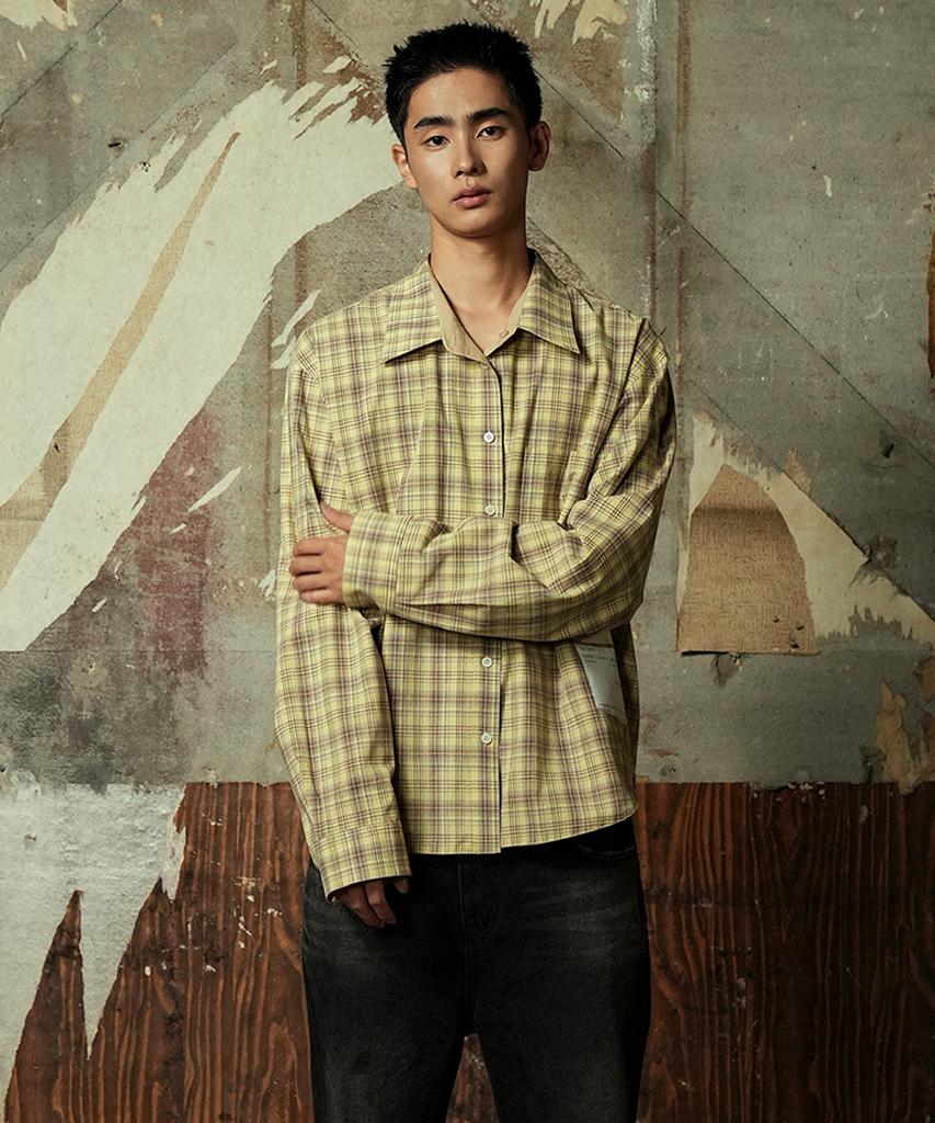 YIYAE Reversible Shirts _ Beige Yellow