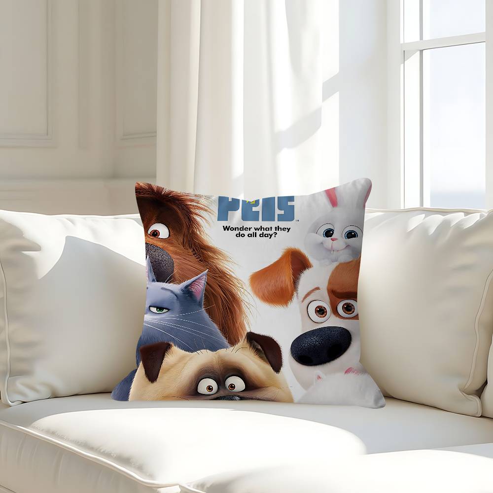 The S-Secret Life Of Pets Personalized Pillow Cover Kids Bedroom Wild Party Decor Pillowcase Kid Birthday Shower Gift