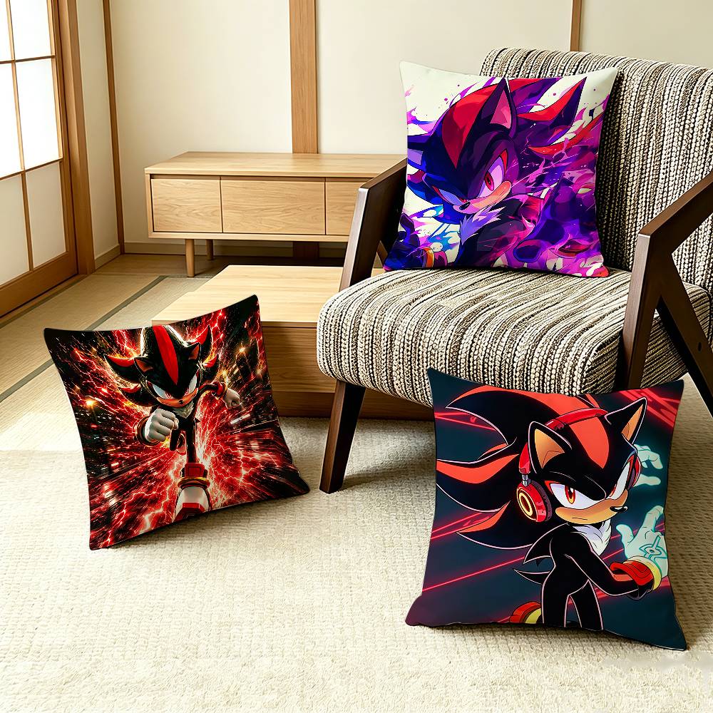 COOL SShadows SSonics Hedgehog Pillow Case Pattern Printed Pillowcase For Living Room Sofa Cushion Cover