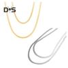 Women Choker Necklace Multi Layer Flat Snake Bone Necklace Adjustable Extended Chain Choker Necklace Jewelry Accessories