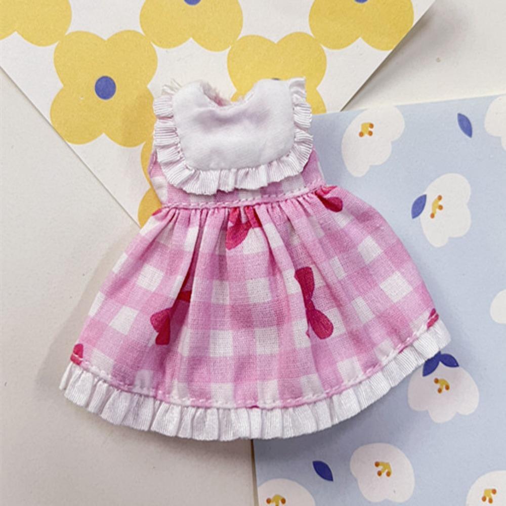 Ручная работа Печатные Платья Аксессуары 6 Стилей Наряды для Кукол Платья Модная Одежда для Кукол Юбка для Кукол 1/11 OB11 / для 1/12 BJD