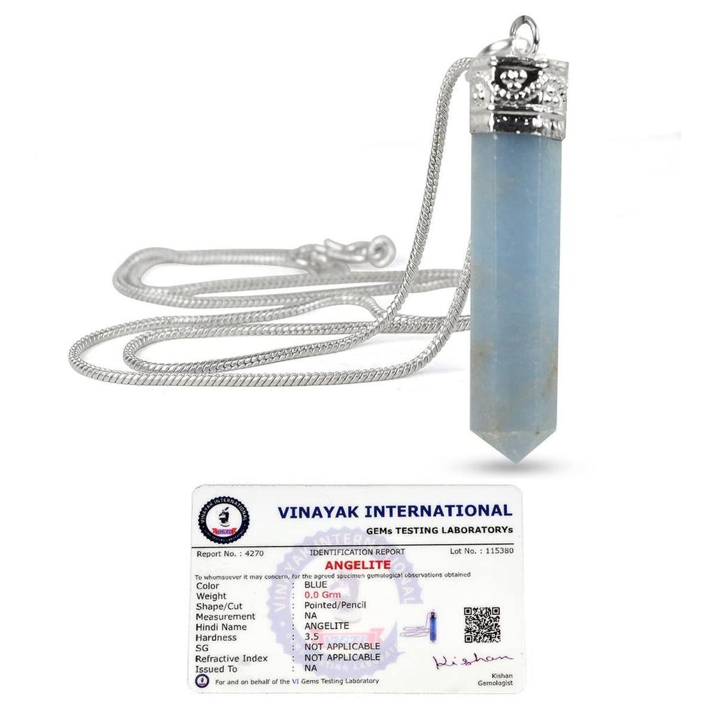 Подвеска-карандаш из кристалла Рейки с натуральным сертифицированным кристаллом качества AAA с сертификатом и металлической цепочкой для исцеления и кристаллическими лечебными драгоценными камнями