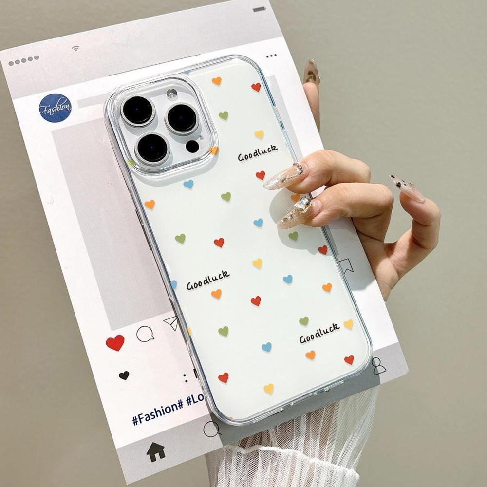 Painted Phone Case for iPhone 12 13 15 16 iPhone 16 12 13 14 15 Pro 14 15 16 Pro Max Coverage Shockproof Anti-Fingerprint Fresh Style Protective Case