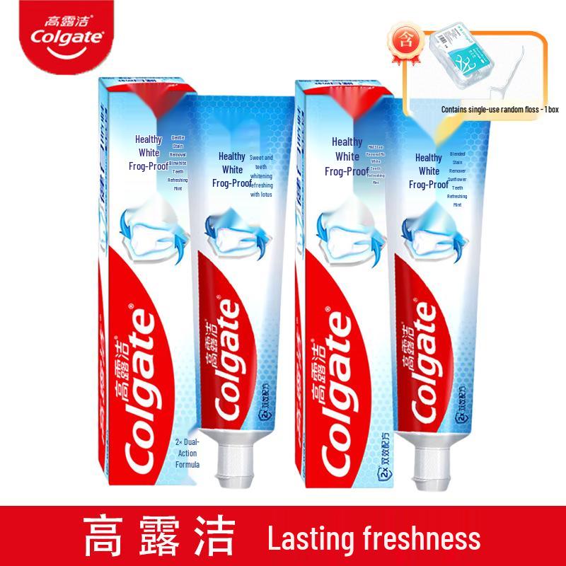 Colgate Зубная паста для защиты от кариеса и отбеливания, семейная упаковка