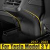 ABS Car Rear Air Conditioning Vent Outlet Cover Anti Kick Trim Sticker For Tesla Model 3 Y 2017 2018 2019 2020 2024 2024 2024