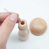 1 набор Деревянный штопальный гриб Штопальное яйцо Инструмент для вязания и ремонта Швейный инструмент с эластичной веревкой Игла с большим ушком для штопки носков, шапок, свитеров, DIY