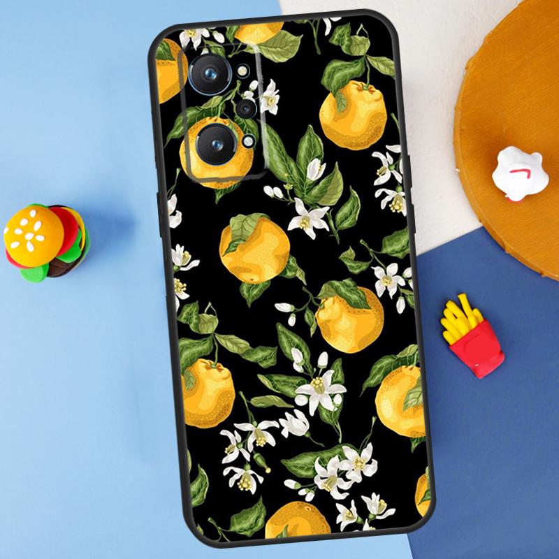 Tropical Summer Fruit Lemon For Realme 14 13 12 10 11 Pro Plus GT 6 6T 5 GT7 Pro C55 C51 C21Y C25S C67 C75 C53 C61 Case