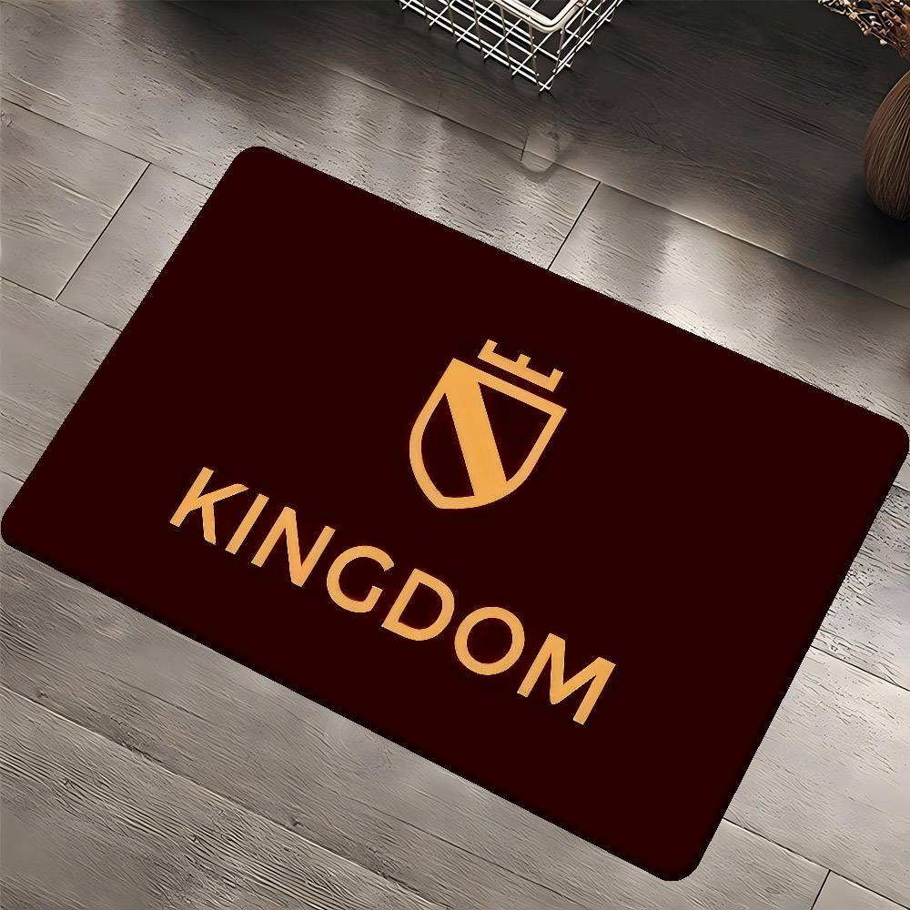 Kingdom LOGO Anime Room Mats Retro Multiple Choice Living Room Kitchen Rug Non-Slip Welcome Rug