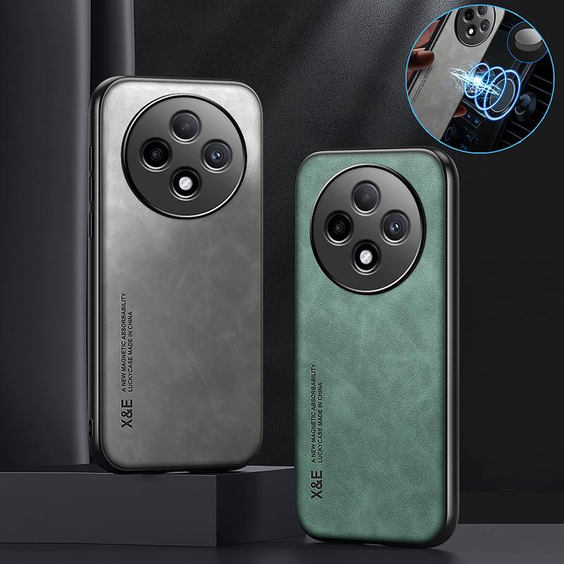 Кожаная текстура Чехол для Oppo Reno 12F 5G Чехол Мягкий силиконовый каркас Защитная задняя крышка для OPPO Reno12F 12 F Автомагнитный чехол