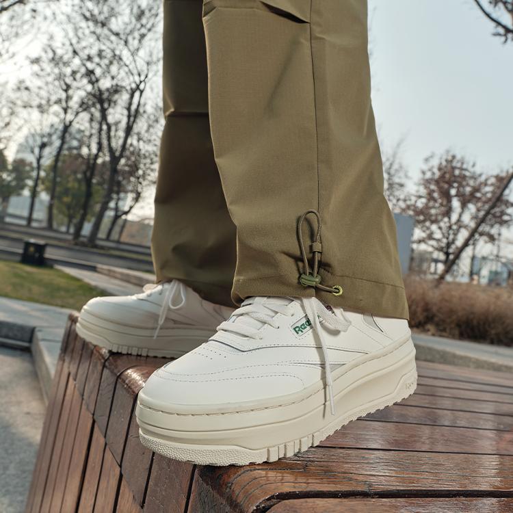 Reebok Женские Club C Extra Меловой Меловой Зеленый Глен 100010060