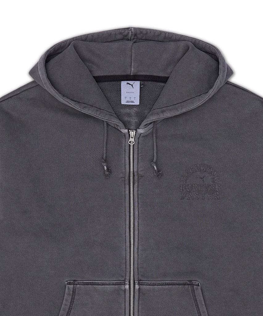 Puma Corded Full-Zip Hoodie - Flat Dark Grey / 634744-31
