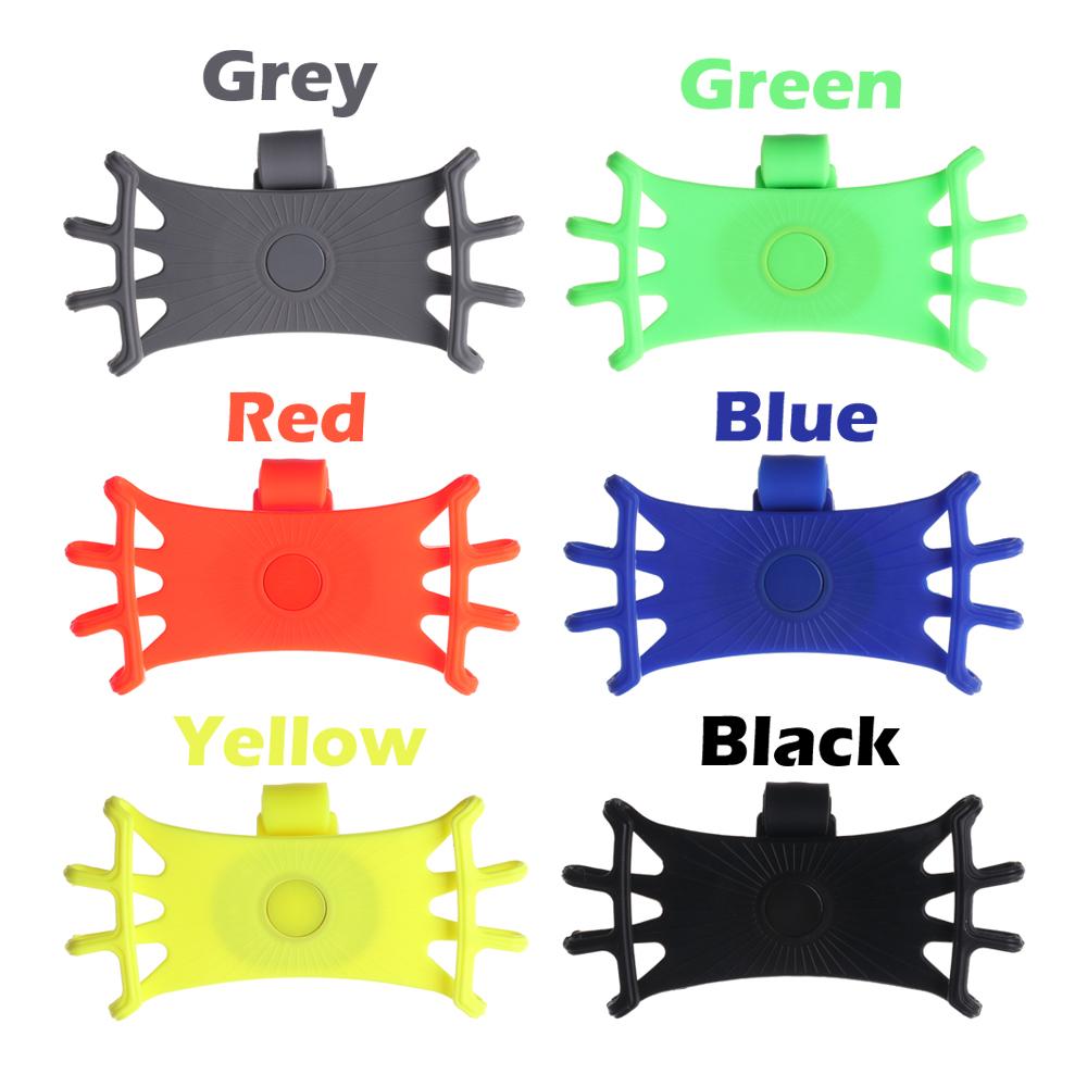 Silicone Smartphone Handlebar Rack Bicycle Bracket Strap Bike Phone Holder MTB Motorcycle Stand