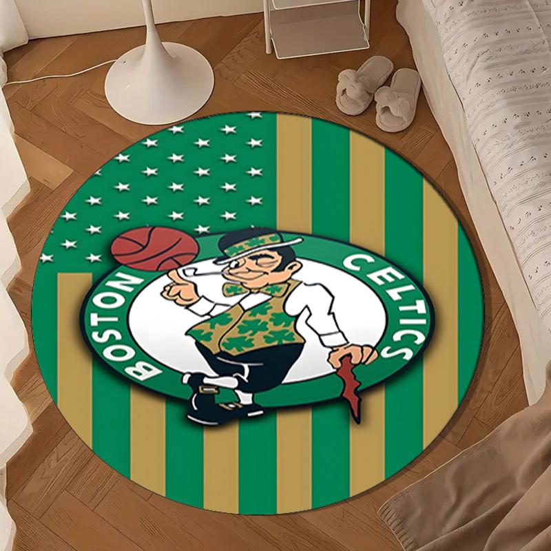 Celtics Logo Round mat, Anti-slip Circle Carpet Chair rug For livingroom,Bedroom, doormat home decor Gift Christmas Gifts