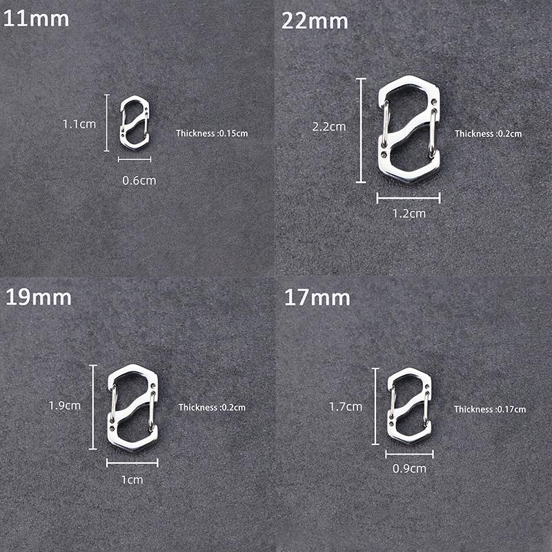 Пряжка для рюкзака из нержавеющей стали S-образный карабин с замком для мини-рюкзаков для отдыха на природе, крючок для багажа, противоугонный ключ-замок
