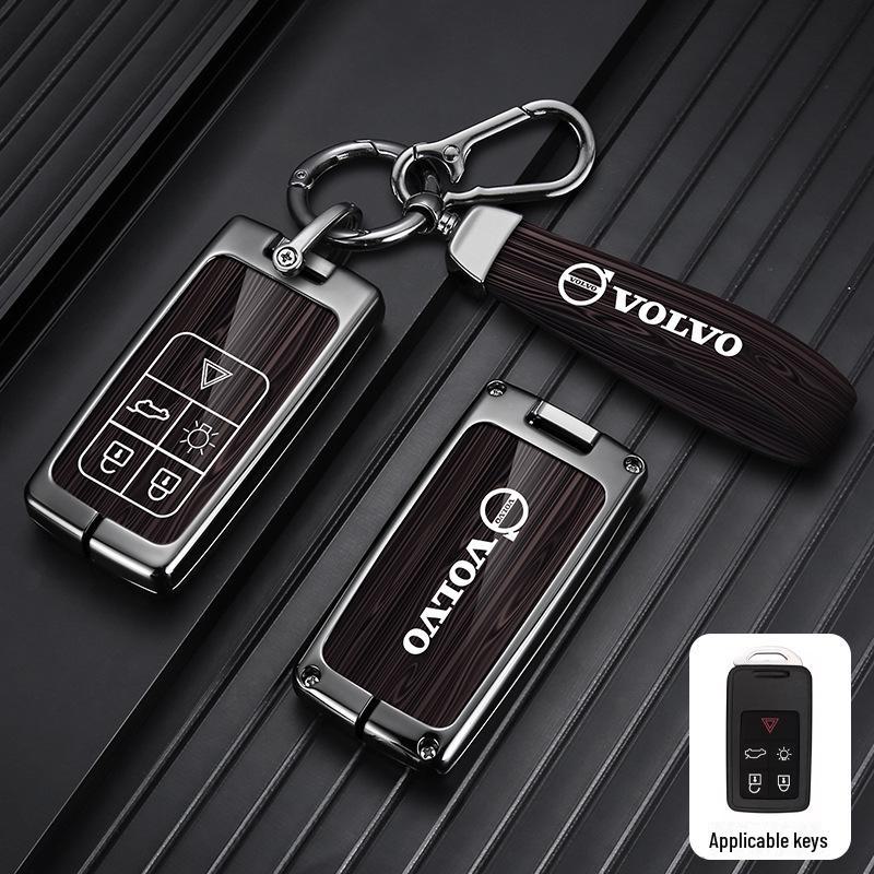 Metal Key Cover for Volvo XC60, XC90, S60, S80L, V60 - Full Shell