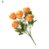 1 Bunch Simulation Flower Wide Application Handmade Faux Silk Unique Fine Texture Artificial Rose Decor for Bedroom