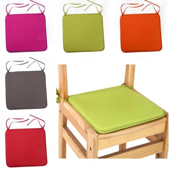 Chair Cushion Solid Color Portable Polyester Sturdy and Durable Chair Cushion for Home