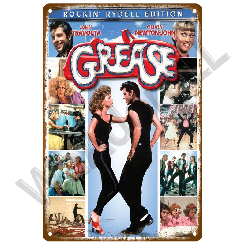 Vintage Metal Sign Movie Retro Tin Sign Aesthetic Living Room Metal Wall Decor Decoration Cinema Industrial Deco Films Poster