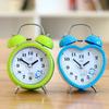 Металлический Звонкий Будильник Студенческий Прикроватный Модный Простой Бесшумный Будильник Будильник Настольный Звонок с Ночником Супер Сигнал Будильника
