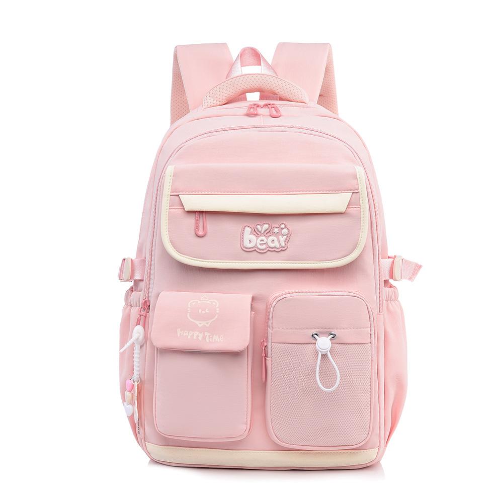 Schoolbag new schoolbag female junior high school high school large capacity high value student burden reduction light backpack college student