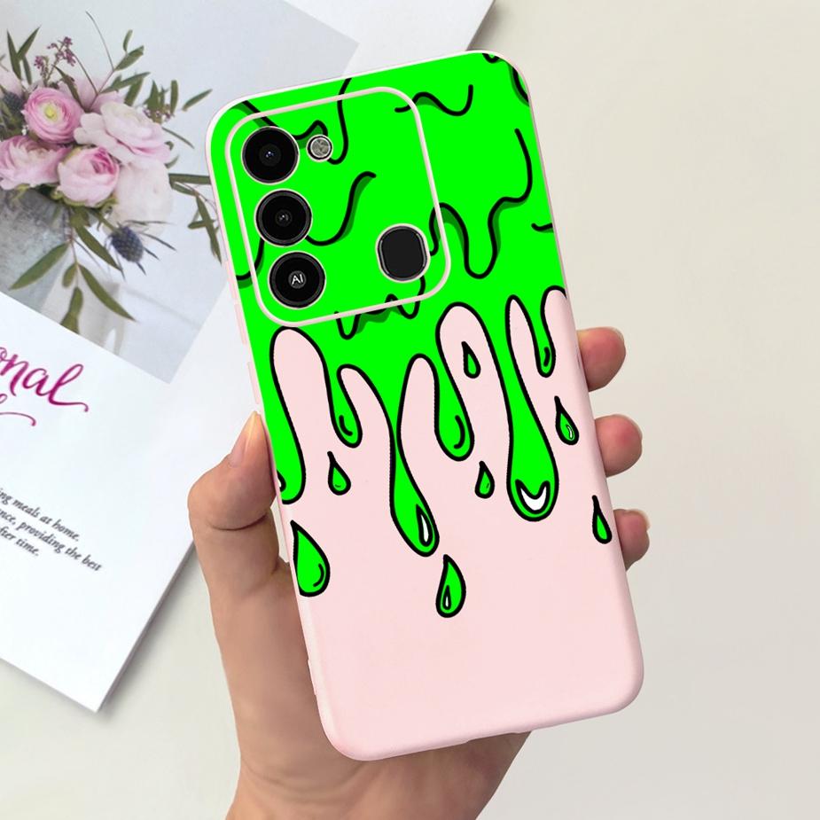Чехол для Tecno Spark 8C KG5k KG5j KG5n Стильный чехол с конфетным рисунком Мягкий силиконовый чехол для телефона Для Tecno Spark Go 2022 Spark8C Сумки