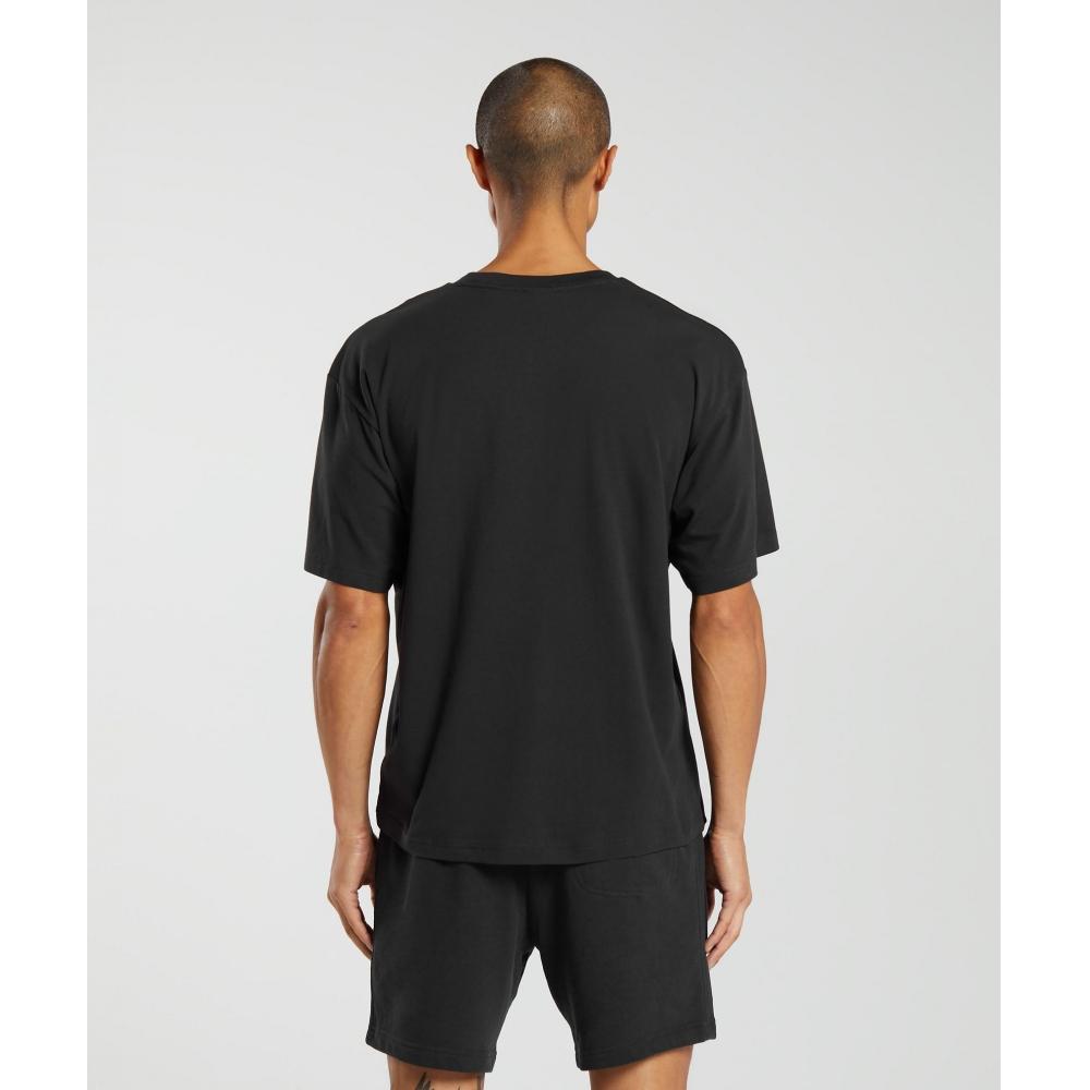 Gymshark Футболка Essential Oversize, черная A1a3e BBBB