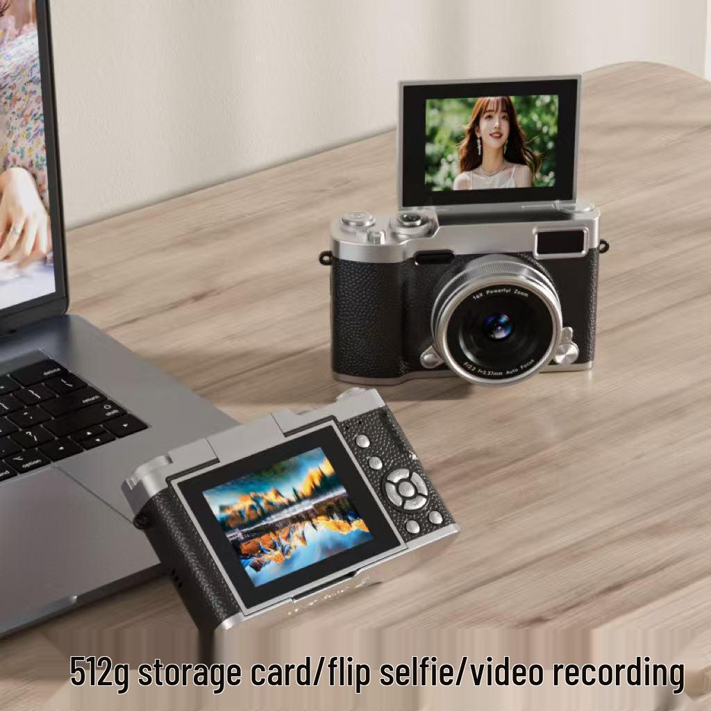 HD Цифровая флип-камера для студентов - Ретро-стиль, Начальный уровень