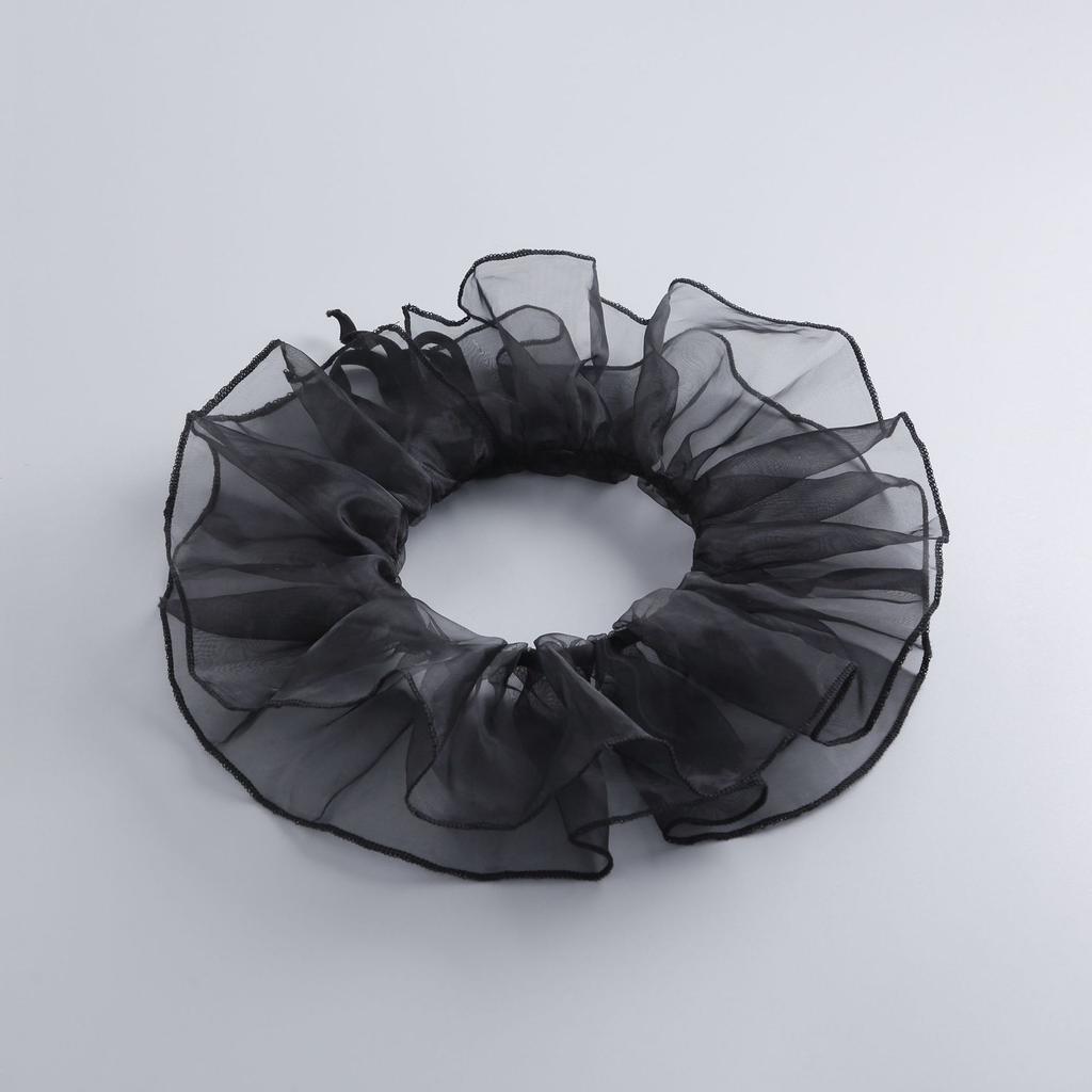 Neck Circumference Pleated Neck Protection Stand Up Collar French Style Scarf with Fake Collar Outer Outfit