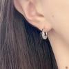 Silver Broken Silver C-Type Earrings, Love Without Pierced Earrings, Niche Design Earrings, Cold Wind Temperament