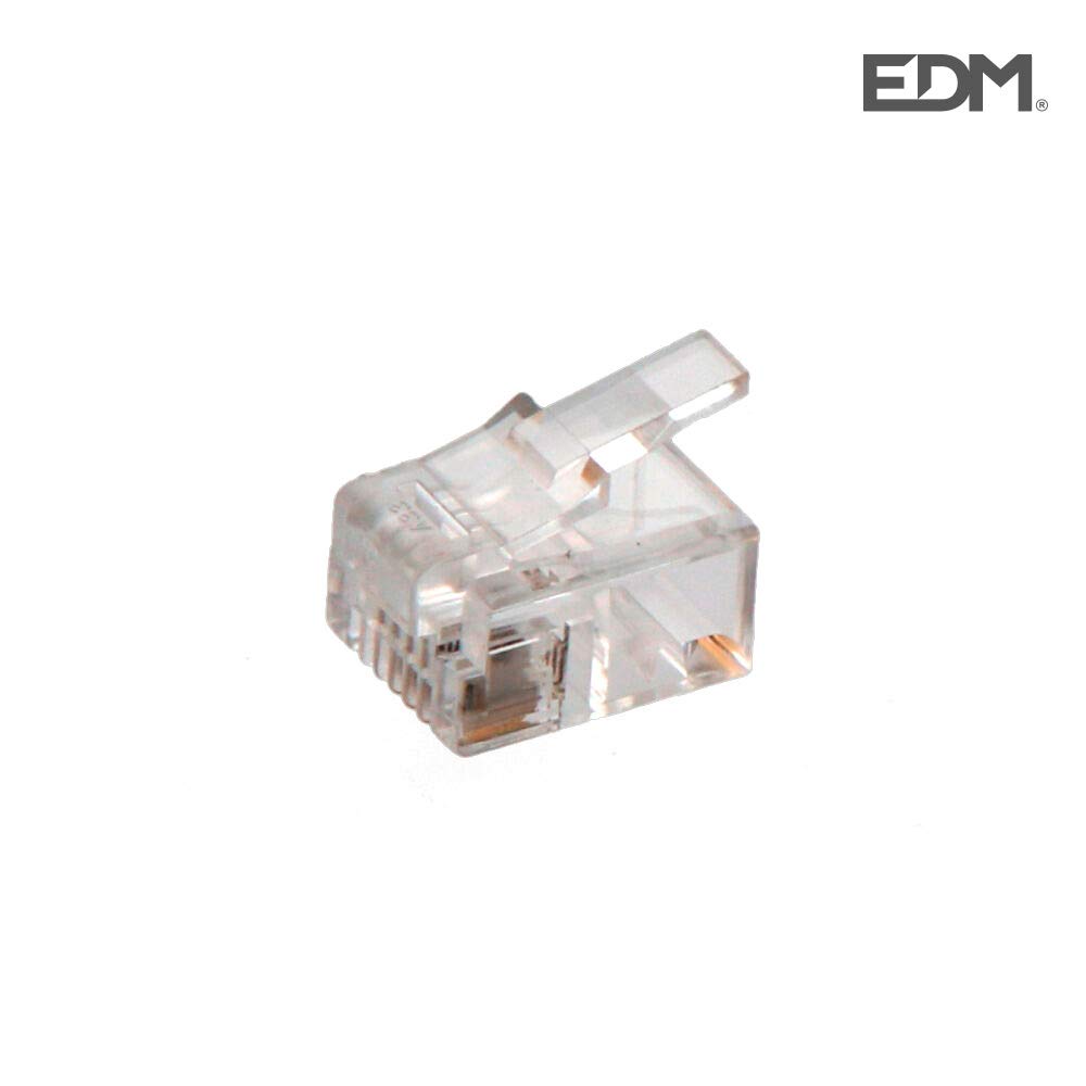 4-контактный телефонный штекер edm (термоусадочная упаковка)