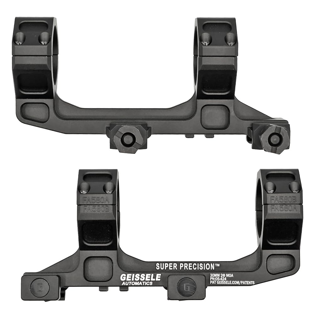 Крепление для прицела Ryohin Buhin Evolution Gear диаметром 30 мм, реплика Geissley AR15 Super Precision 1.54", планка 20 мм, твердое анодирование, черный