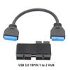 1 To 2 Usb 3.0 19pin HUB USB 19PIN Extension Cable Fast Transmission Chip for Desktop Computer Motherboard Chassis Boxes
