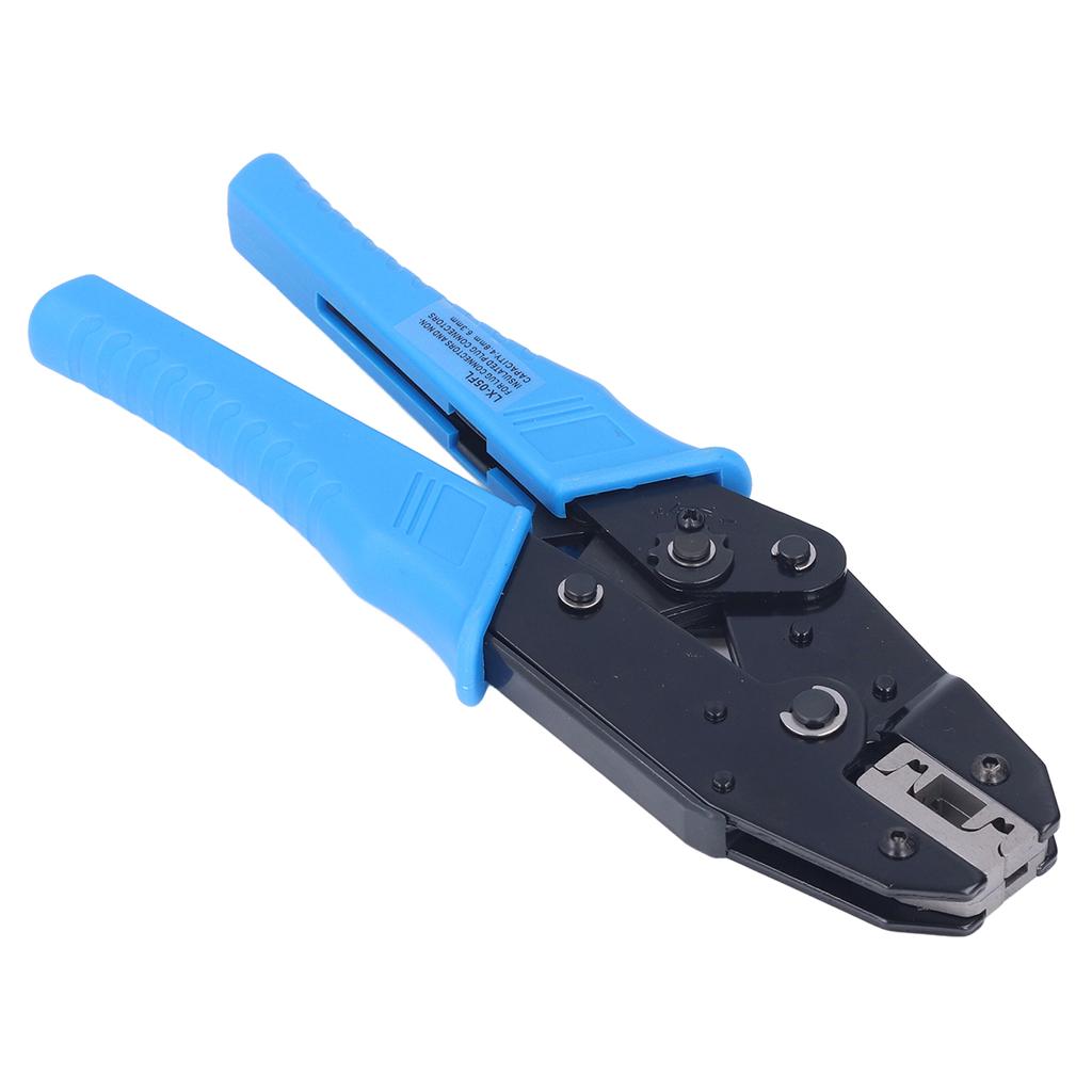 Wire Crimper Ratchet Type Automatic Lock Insulated Terminal Crimper for 3/6AWG for Line Connection