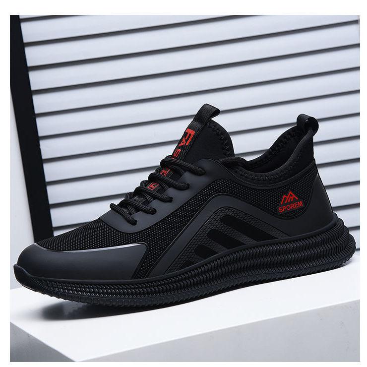 Мужская обувь 2025 года, новая осенняя обувь, мужская легкая дышащая обувь с мягкой подошвой, удобные кроссовки для бега для подростков, модные на шнуровке