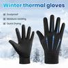 1 Pair Winter Riding Gloves Touch Screen Velvet Inside Warm Gloves Touch Screen Design Non-Slip Autumn Winter Gloves
