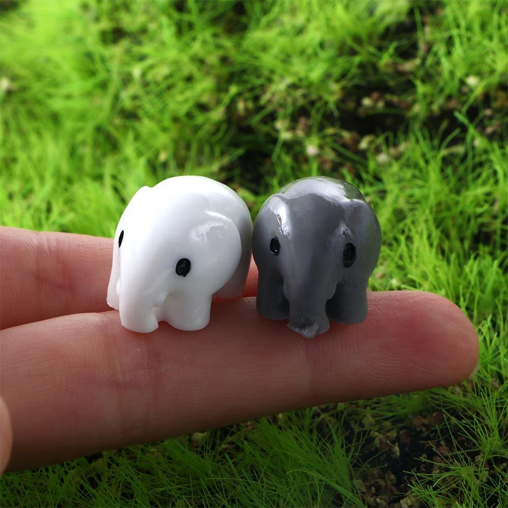 Room Dollhouse Animal Model Fairy Garden Decoration Miniature Elephant Figurine Micro Landscape