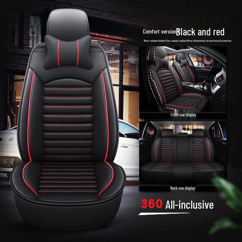 A1 Full Leather Car Seat Cushion - Universal Sport Design