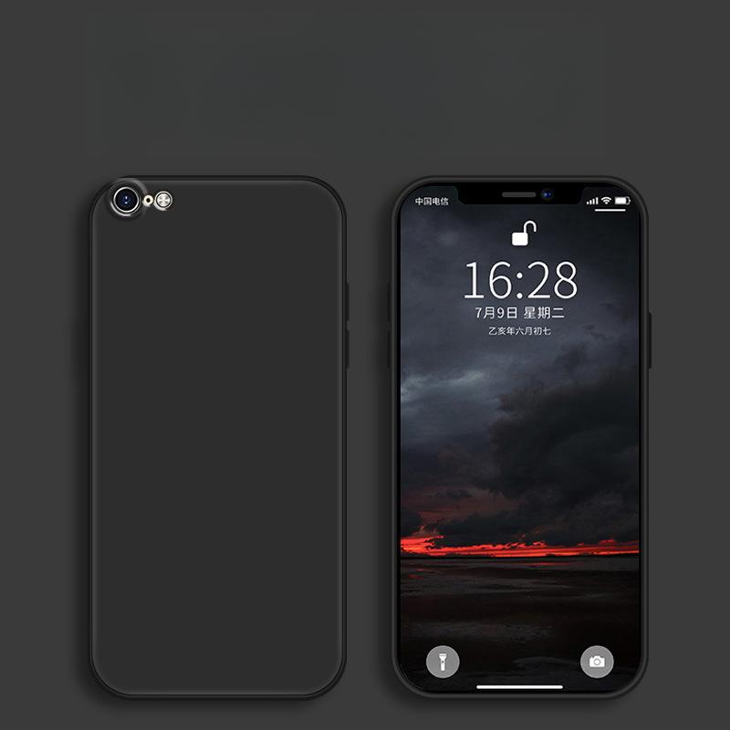 Подходит для Apple 6s Чехол для мобильного телефона Защитный чехол для iPhone Жидкий мягкий силиконовый чехол с полным покрытием Противоударный чехол для мужчин и женщин