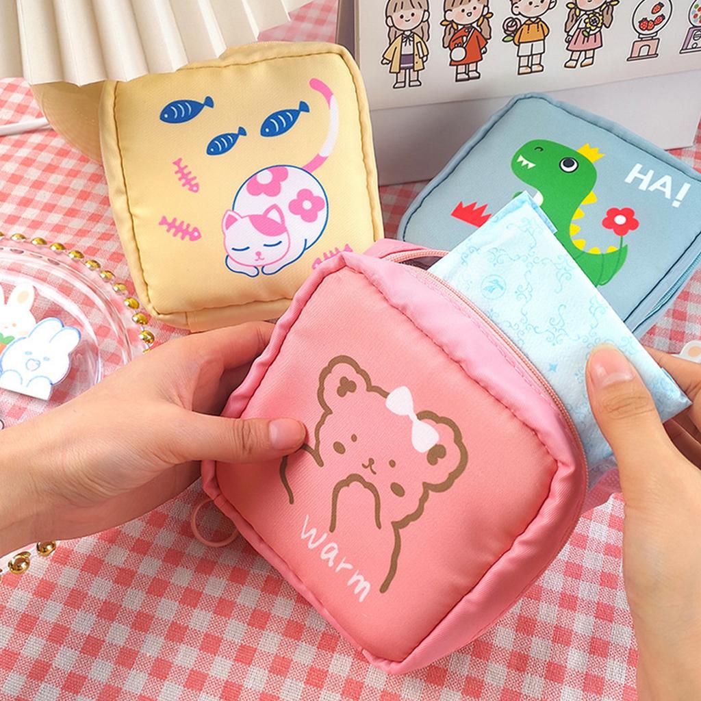 Mini Women Cosmetic Bag Cute Floral Small Makeup Bags Toiletry Organizer Female Coin Card Storage Purse Make Up Case Bag