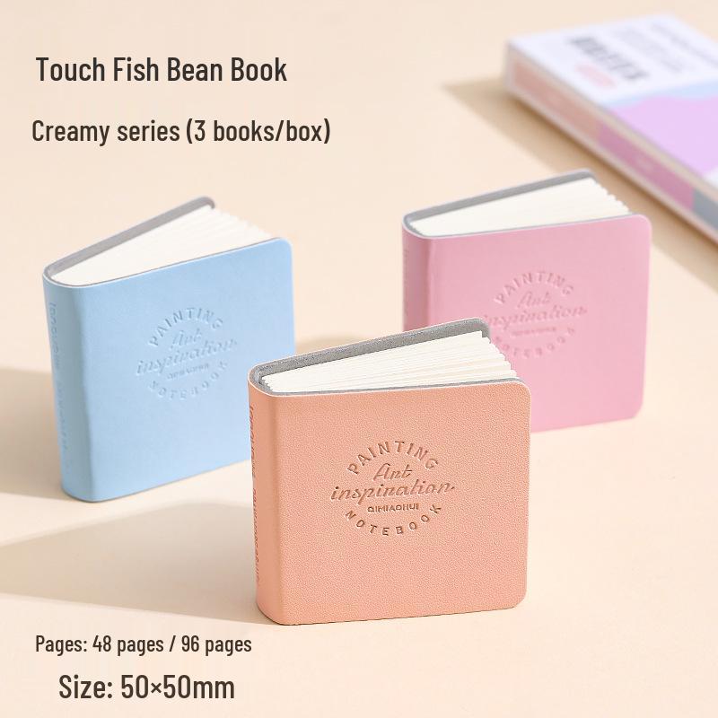 Синий Фруктовый Акриловый Картонный Мини-Акварельный Блокнот для Рисования и Каракулей с Уплотненными Пустыми Страницами