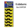 Masquerade Performance Eight-Piece Black Faux Mustache & Beard Set