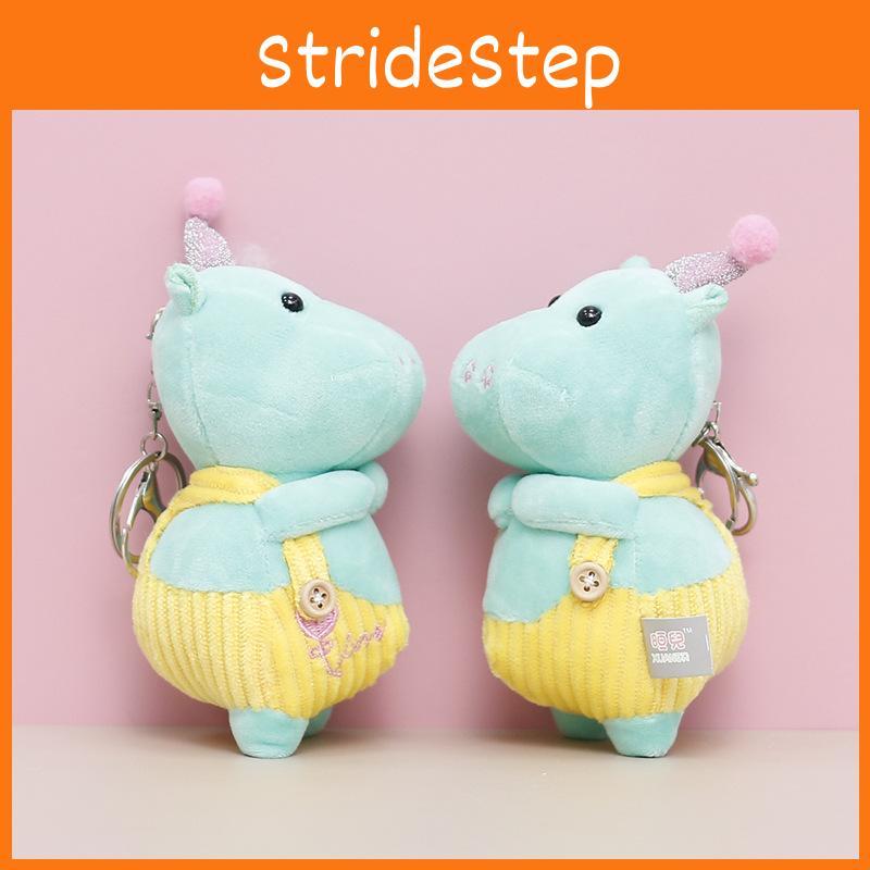 Dinosaur Keychain Cute Cartoon Girl Backpack Decoration Hanging Plush Dolls