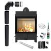 KRATKI LUCY 15kW Ø200 Air Fireplace Insert EKO with Installation Kit