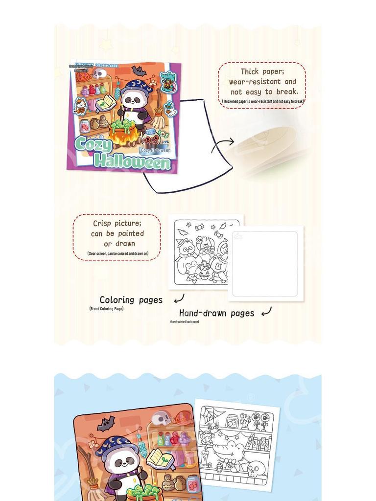 Monster Series Coloring Book: Cartoon-Themed for Elementary Students - Christmas & Halloween