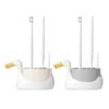 Soft Rubber Brush Head Wall-Mounted Toilet Brush Toilet Brush Set  Bathroom Cleaning