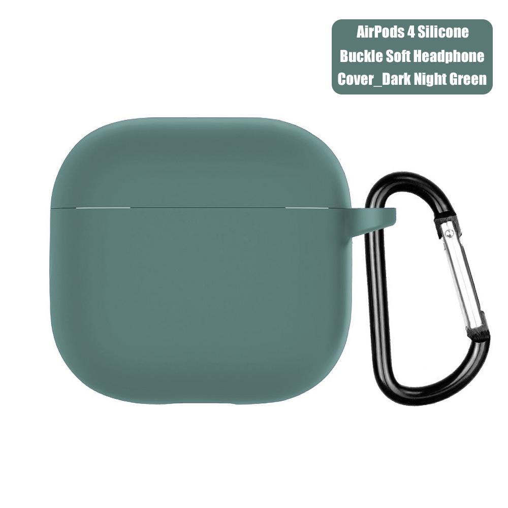 Для Airpods 4 защитный чехол силиконовый беспроводные наушники матовый Macaron сплошной цвет TPU окрашенный защитный чехол Air Pods 4