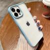 Для чехлов для iPhone акриловый прозрачный чехол для телефона для Iphone 13 12 11 Pro Xr X Xs Max 7 8 Plus светло-голубой силиконовый чехол