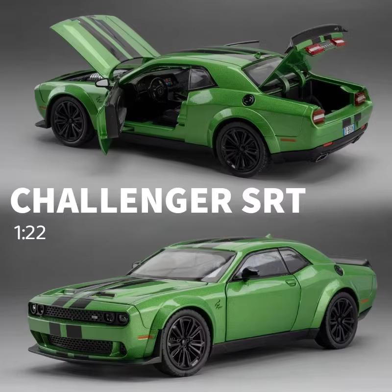 Новый 1:22 Dodge Challenger Redeye Hellcat Super Muscle Sports Car Alloy Metal Diecast Car Model Sound & Light Collection Hobbies Gift