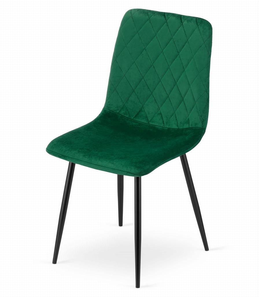 Turin Chair - Dark Green Velvet X 2